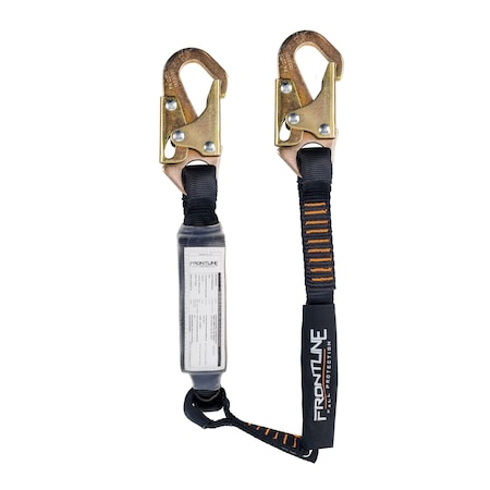 Frontline Combat 3' Single Leg Snaphook Lanyard with Internal Shock Absorber LIS31S